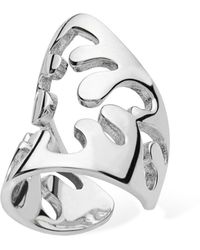 Lucy Quartermaine - Solid Sterling Tall Splash Ear Cuff - Lyst