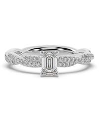 Artisan - 14K Cocktail Ring With Lab-Grown Emerald-Cut Diamond - Lyst