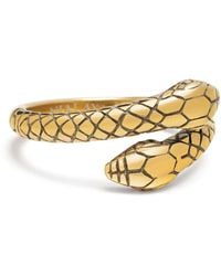 Nialaya - Plated Vintage Snake Ring - Lyst