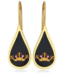 Myrto Katramadou Jewellery - Queen Bee Ruby Hook Earrings - Lyst