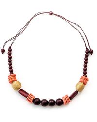 LIKHÂ - Bombon Statement Necklace, Wine - Lyst