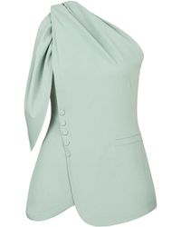 Nocturne - Shoulder-Tie Blouse - Lyst