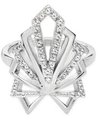 Lucy Quartermaine - Solid Sterling Chrysler Ring - Lyst
