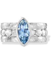Dower & Hall - Capri Twinkle Stacking Rings Set - Lyst