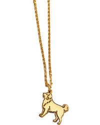 Posh Totty Designs - Plated Labrador Dinky Charm Necklace - Lyst