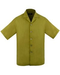DAVID WEJ - Kingston Linen Blend Shirt And Short Set - Lyst