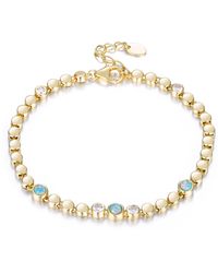 KAMARIA - Triple Opal Tennis Bracelet - Lyst