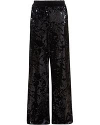 Sarvin - Sequin Flared Trousers - Lyst