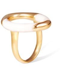 Retro Chic - Time Ripples Round Ring - Lyst