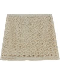 Nocturne - High-Waisted Lace Mini Skirt - Lyst