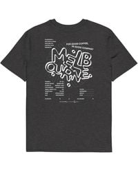 Anchor and Crew - Dark Heather Gustatory Melbourne Coffee Scene Organic Cotton Embroidered T-Shirt - Lyst