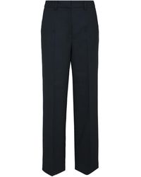 The Extreme Collection - Straight Suit Crepe Trousers-maureen - Lyst
