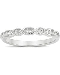 Kylie Harper - Vintage Milgrain-Finish Diamond Band Ring - Lyst