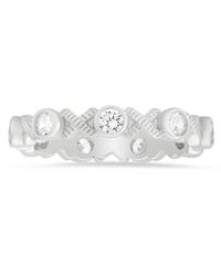 Kylie Harper - Sterling Diamond-Cut Xo Eternity Band Ring - Lyst