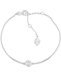 SALLY SKOUFIS - Minx Solitaire Bracelet With Made Cz Diamond Stimulant - Lyst