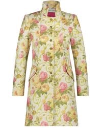 Monique Singh - Iconic Romantic Floral Print Jacquard Coat - Lyst