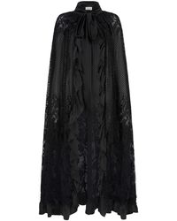 Lisa The Label - Long Magnolia Lace Cape - Lyst