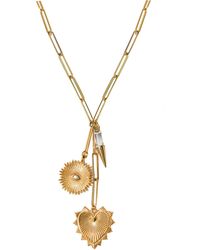 Adriana Pappas Designs - Golden Rays Drop Necklace - Lyst