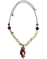 Bellus Domina - Long Modern Onyx & Agate Necklace - Lyst