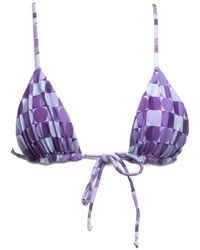 Patti Jane Swim - Sharon's Geo Front-Tie Triangle Bikini Top - Lyst