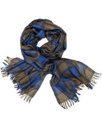 Kinalba - Weekender Turf Check Cashmere & Silk Scarf - Lyst