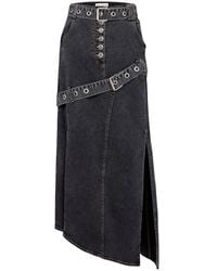 Pcfg - Your Itch Colorblocked Denim Skirt - Lyst