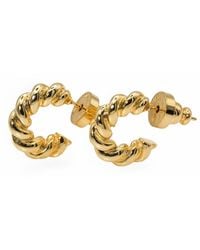 Miss Cecilia - Twisted Rope Hoops Earrings - Lyst