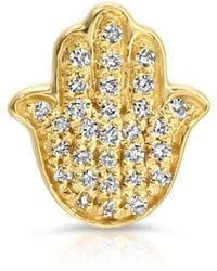 Maya Brenner - Pavé Charm Stud - Lyst