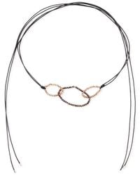 Saachi - 3-Oval Crystal Bead Ring Wrap Choker - Lyst