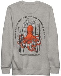 Anchor and Crew - Heather Octopus Another Good Day Cotton Blend Sweatshirt - Lyst