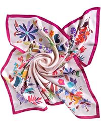 Pashmisy - Floral Eden Silk Scarf - Lyst