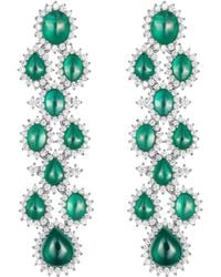 Meraki by Rashmi Bajaj - Elise De Boucles Cubic Zirconia Chandelier Earrings - Lyst