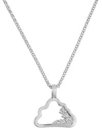 Claire Hill Designs - Sparkly Cloud Charm Necklace - Lyst