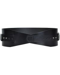 Haute Cuir - Calliopes Wide Leather Belt - Lyst