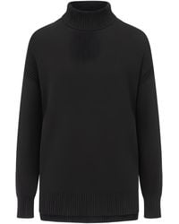 Loop Cashmere - Chevron Detail Relaxed Polo Sweater - Lyst