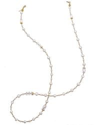 Farra - Removable Freshwater Pearls & Crystals Glasses Chain - Lyst