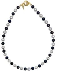 Farra - Classic And Natural Freshwater Pearls Necklace - Lyst