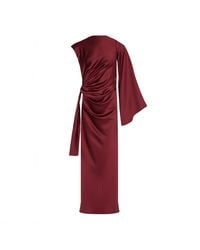 Herfetch - Maxi Lily Dress-Burgundy - Lyst