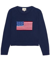Ellsworth & Ivey - American Flag Fashion Crewneck Sweater - Lyst