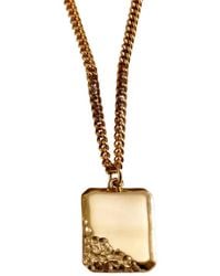 Posh Totty Designs - Bevelled Edge Strata Tag Necklace - Lyst