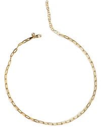 The Jewellery Store London - Paper Clip Chain Necklace - Lyst