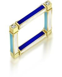 C|Nd|N by Candan Balto - Megaron Square & Enamel Ring - Lyst