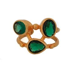 Ebru Jewelry - Cleopatra Jade & Adjustable Ring - Lyst