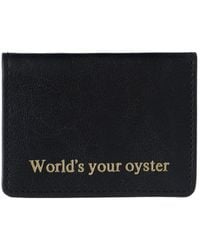 VIDA VIDA - Worlds Your Oyster Leather Travel Card Holder - Lyst
