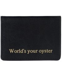 VIDA VIDA - Worlds Your Oyster Leather Travel Card Holder - Lyst