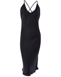Bown of London - Bushra Vegan Silk Cupro Midi Dress - Lyst
