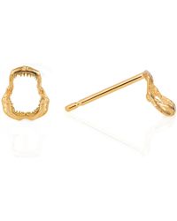 Lee Renee - Shark Jawbone Earrings - Lyst