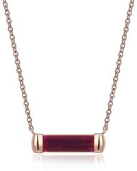 Reis Jewellery - Rose Ruby Line Necklace - Lyst