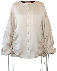 Raxada - Neutrals Atalaya Bomber Satin - Lyst