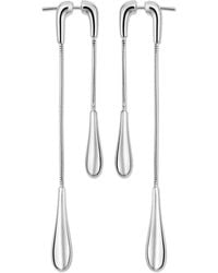 Lucy Quartermaine - Sterling Double Drop Earrings Front And Back - Lyst
